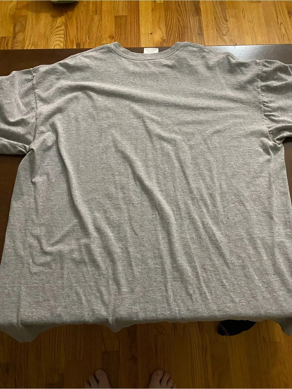 adidas Gray Short-Sleeve Crew Logo Tee